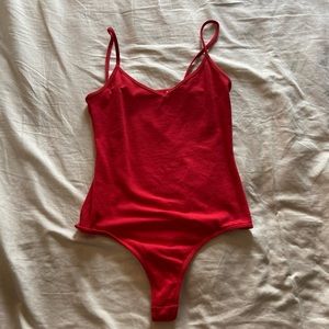 Red bodysuit from PacSun
